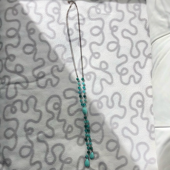 Multi layer beaded gem long necklace bundle - Picture 4 of 4